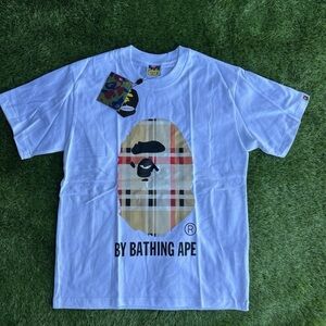Bape White Graphic Tee